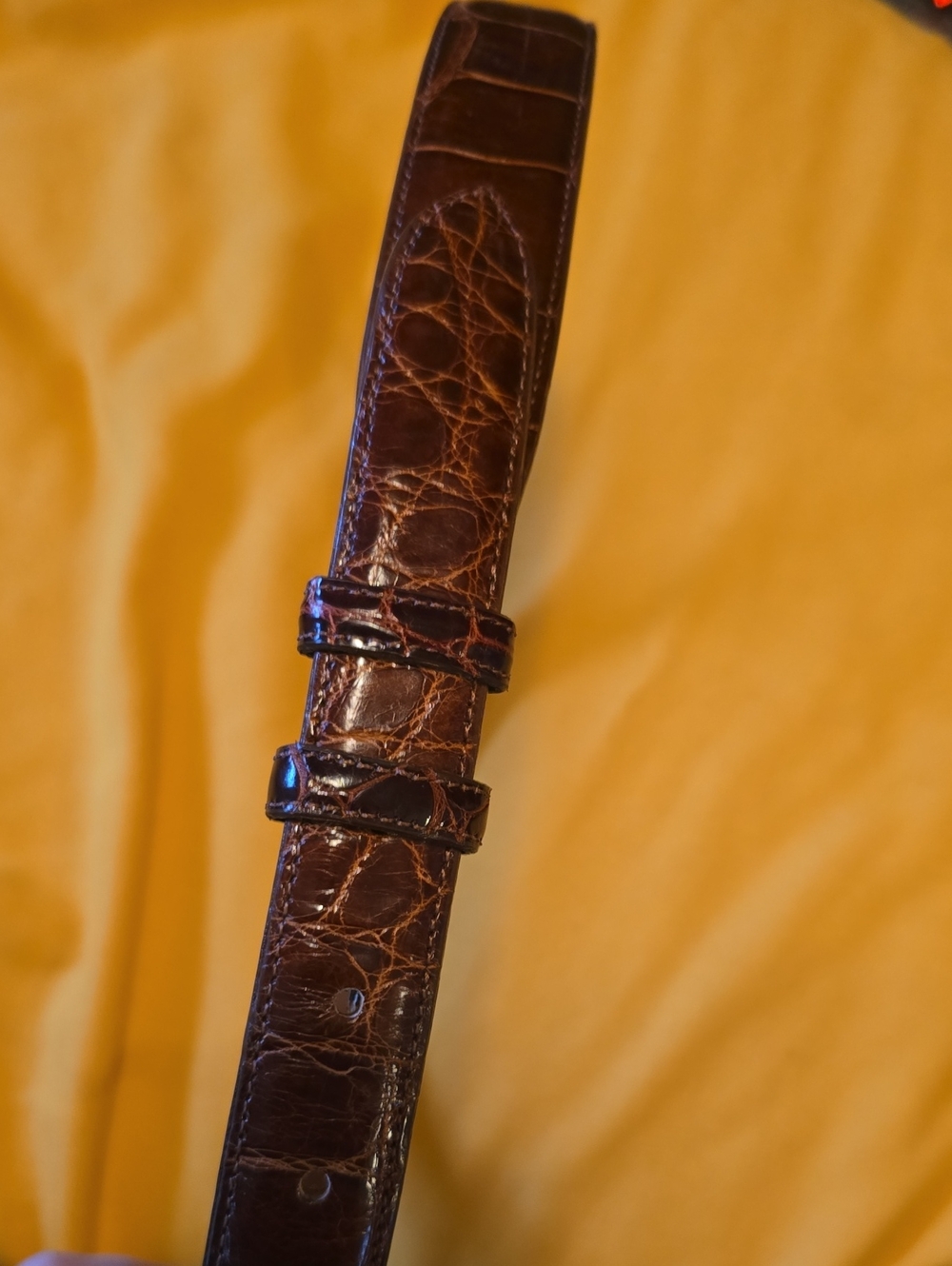 Women's Genuine American Alligator Leather Belt